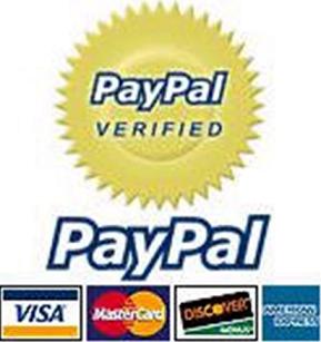 We Accept Major Credit Cards - PayPal Verified Acount